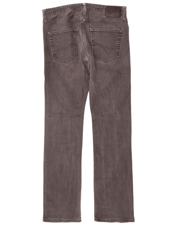 Jeans retos masculinos Jack & Jones W34 L36 algodão cinza