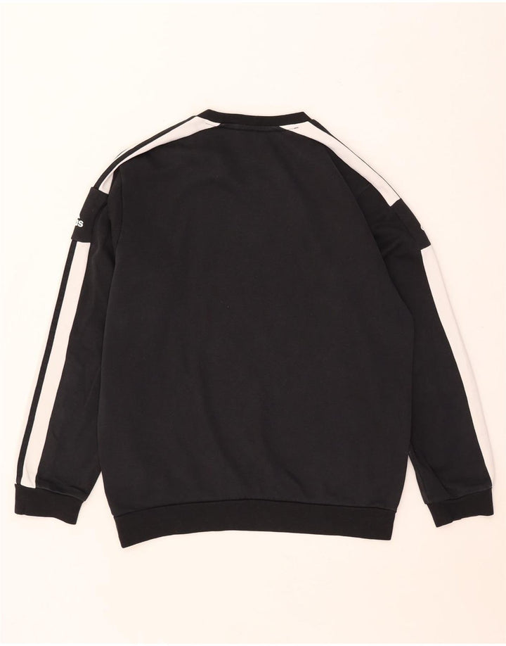 Adidas masculino gráfico moletom jumper médio preto colorblock algodão