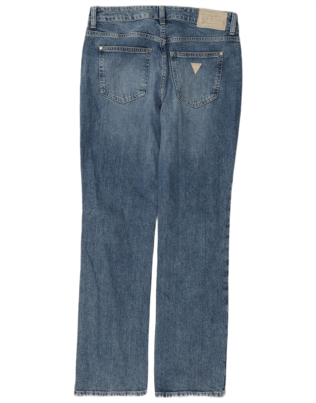 Guess Calça jeans reta feminina W29 L31 azul algodão