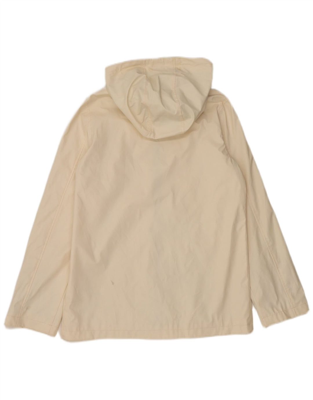 Jaqueta de chuva feminina com capuz grande Topshop UK 10 pequena off white