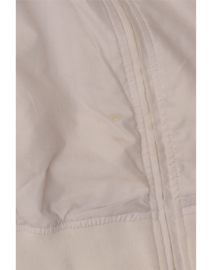 Slam Mens Graphic Tracksuit Top Jaqueta Grande Poliéster Colorblock Branco