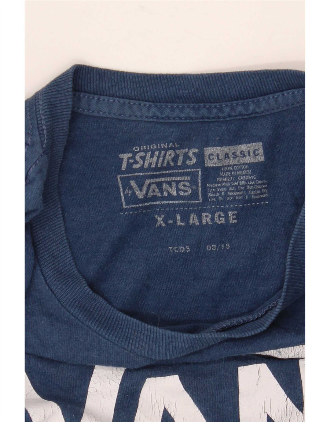 Camiseta Vans Masculina Graphic Top XL Azul Algodão