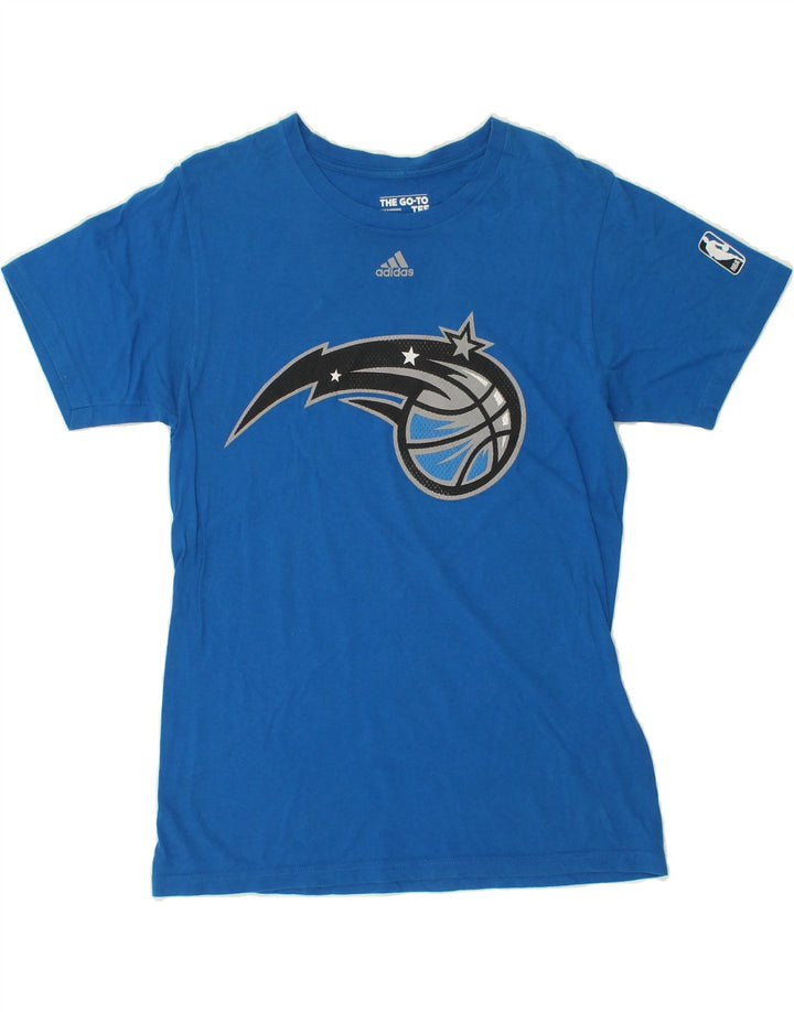 ADIDAS Mens Graphic T-Shirt Top Medium Blue Cotton Vintage Adidas and Second-Hand Adidas from Messina Hembry 