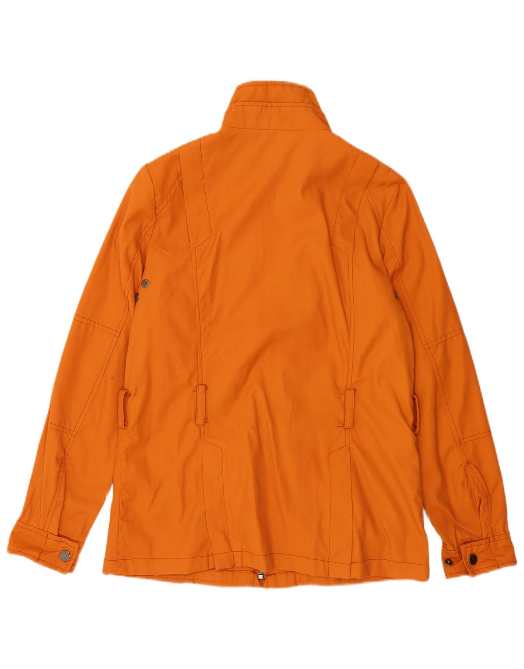 Jaqueta utilitária feminina Zara UK 14 nylon laranja médio