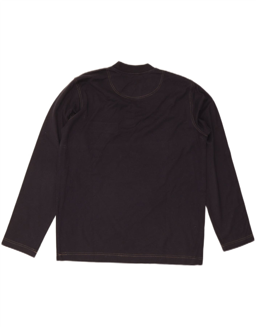 MURPHY & NYE Mens Sailmakers Top Manga Longa Grande Algodão Azul Marinho