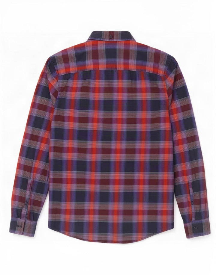Camisa masculina Penguin Heritage Slim Fit média xadrez multicolorida