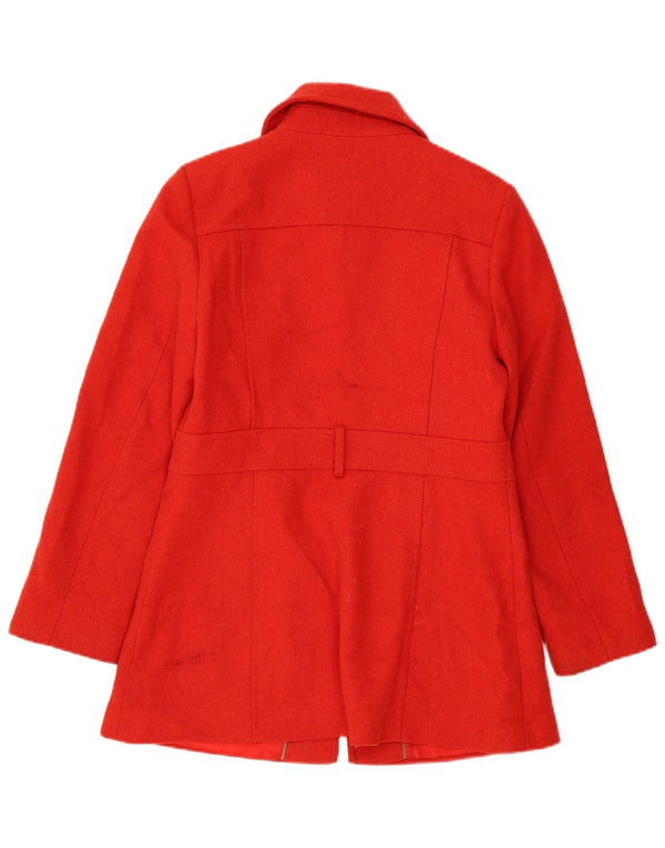 Sobretudo feminino Marks & Spencer UK 12 acrílico vermelho médio