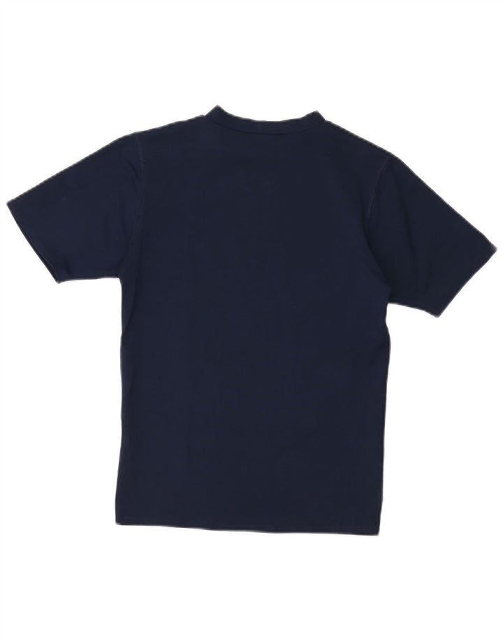Camiseta feminina Nike Dri Fit Top UK 12 Médio Azul Marinho Poliéster