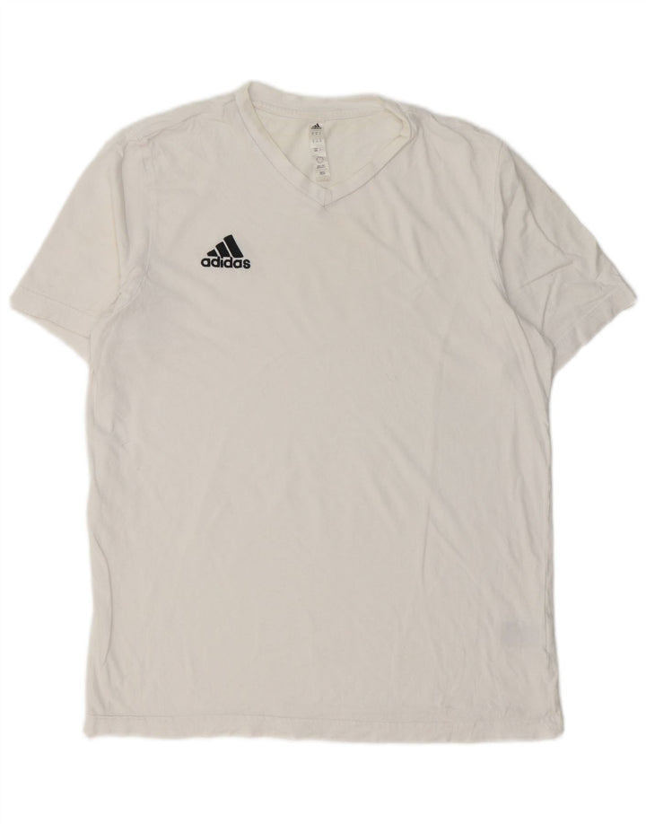 ADIDAS Camiseta Masculina Top Médio Algodão Branco