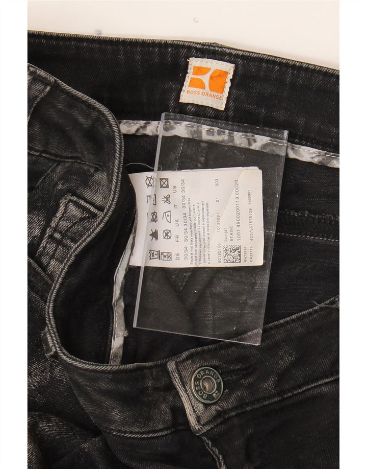HUGO BOSS Womens Slim Jeans W30 L34 Black Cotton Vintage Hugo Boss and Second-Hand Hugo Boss from Messina Hembry 