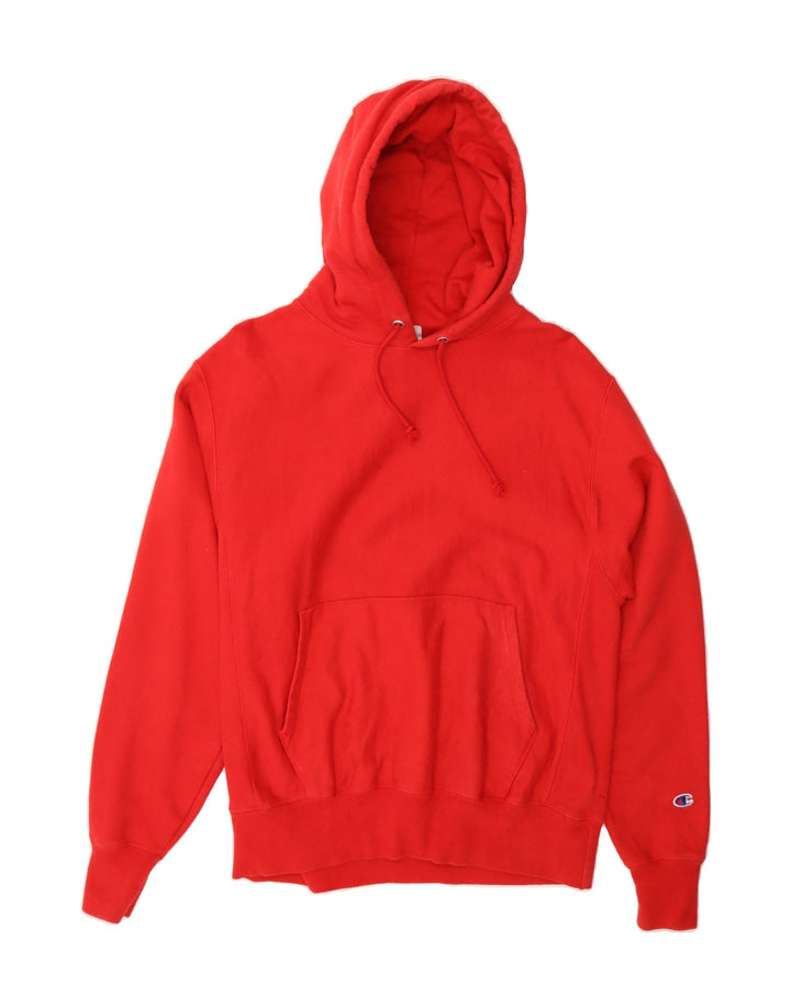 CHAMPION Mens Hoodie Jumper Medium Red Cotton Vintage Champion and Second-Hand Champion from Messina Hembry 