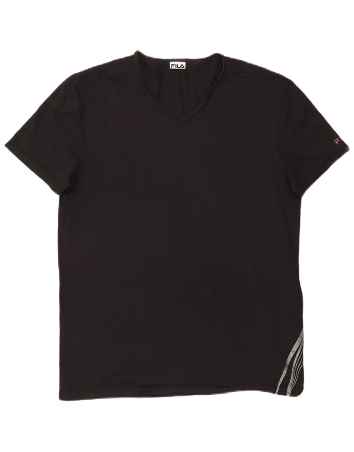 Camiseta masculina FILA grande preta