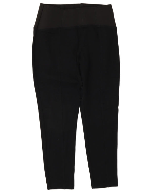 Leggings femininas Marks & Spencer Reino Unido 12 viscose preta média