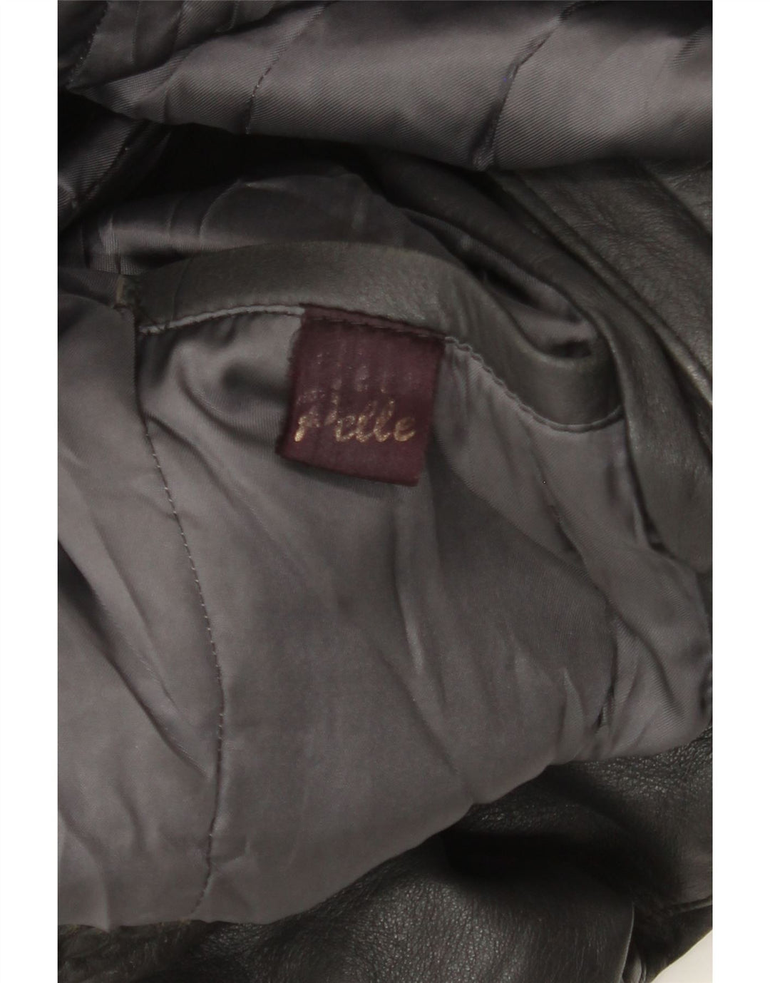 Jaqueta de couro masculina vintage UK 38 couro preto médio