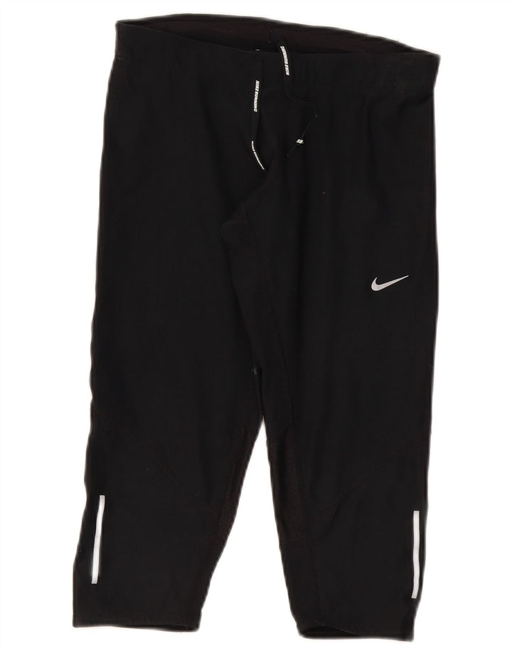Leggings Nike Dri Fit Capri UK 8 Pequeno Poliéster Preto