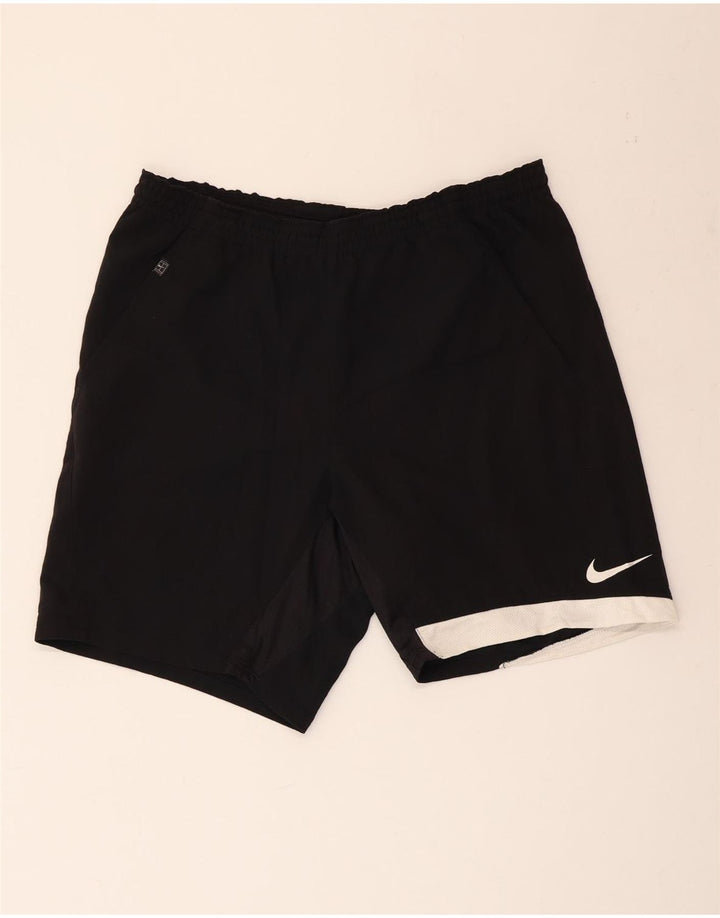 Shorts esportivos masculinos NIKE grandes pretos