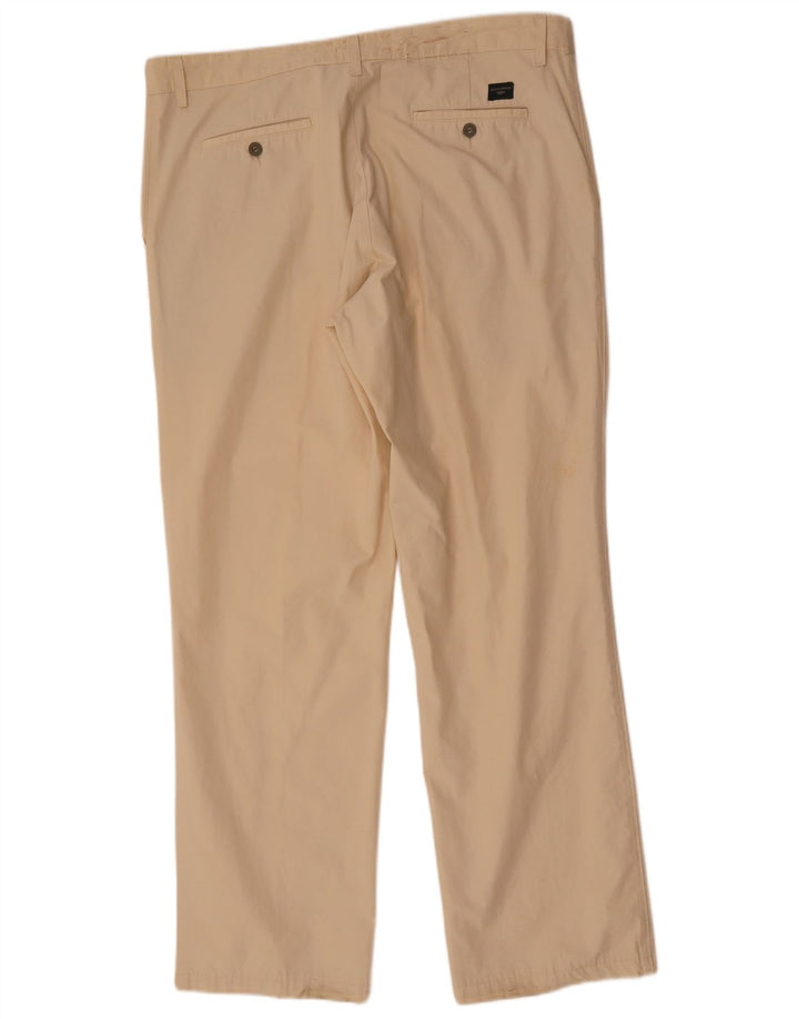 DOCKERS Calça Chino Masculina Reta W38 L34 Algodão Bege