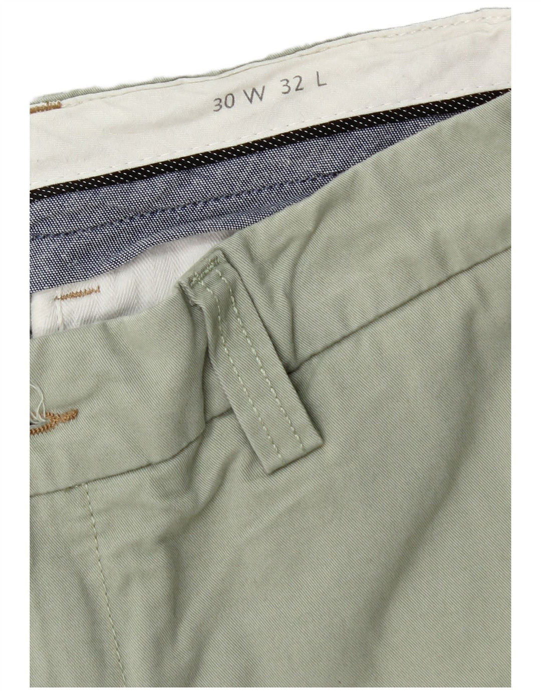 Jack Wills Mens Chino Shorts W30 Algodão Verde Médio