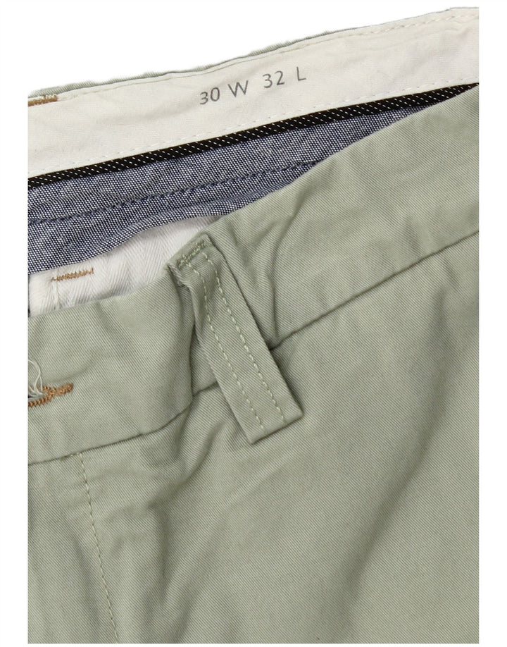 Jack Wills Mens Chino Shorts W30 Algodão Verde Médio