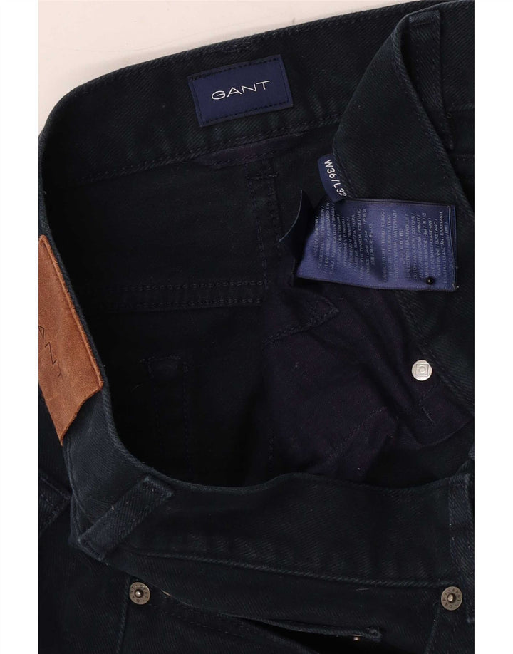 Jeans masculino Gant Regular Fit Straight W36 L32 Azul Marinho Algodão