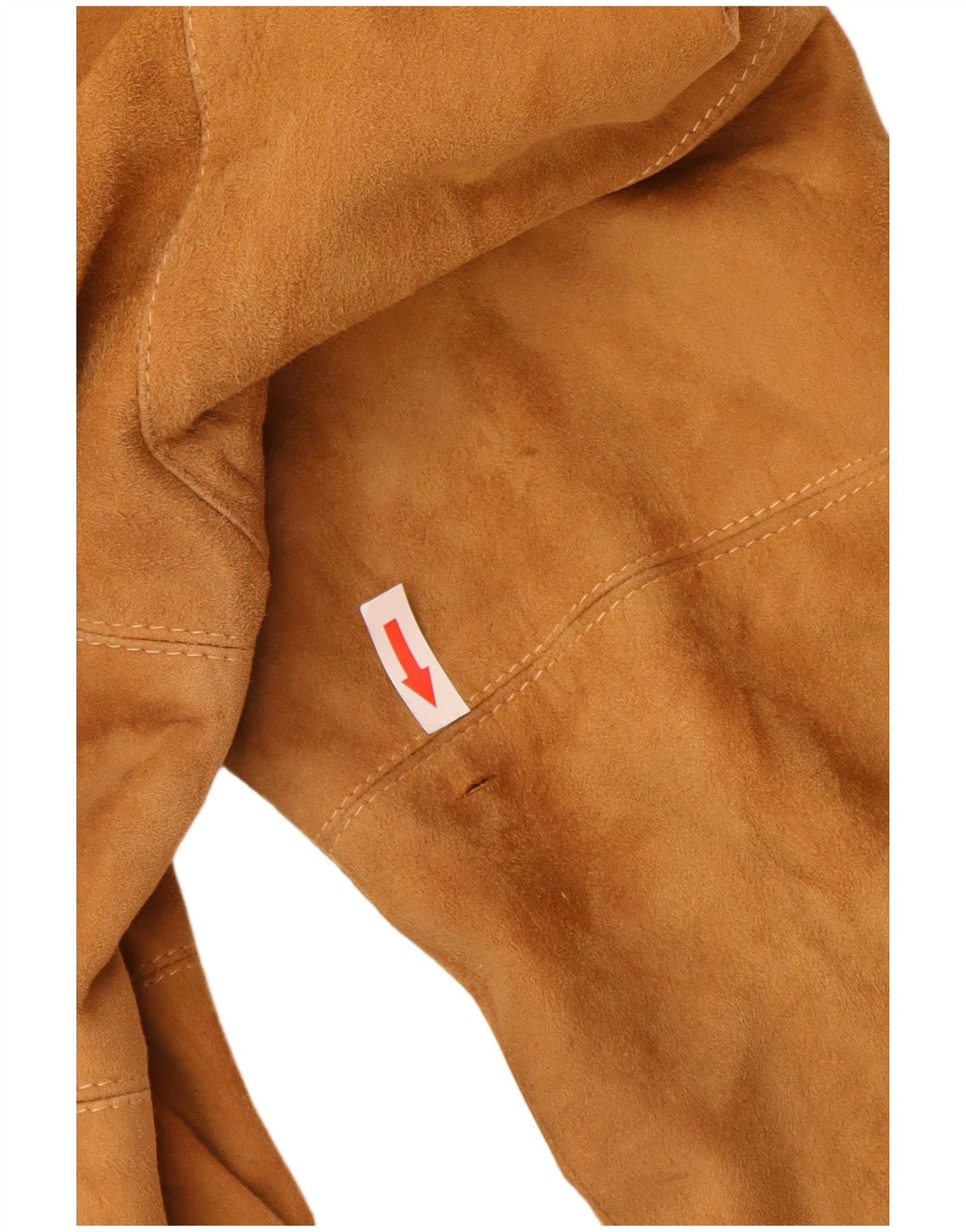 Jaqueta bomber masculina vintage de camurça UK 38 marrom médio