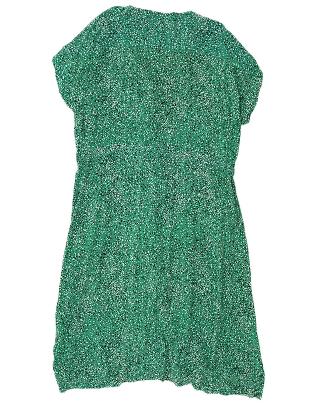 JOULES Vestido camisa feminino de mangas curtas Reino Unido 18 XL viscose manchada verde