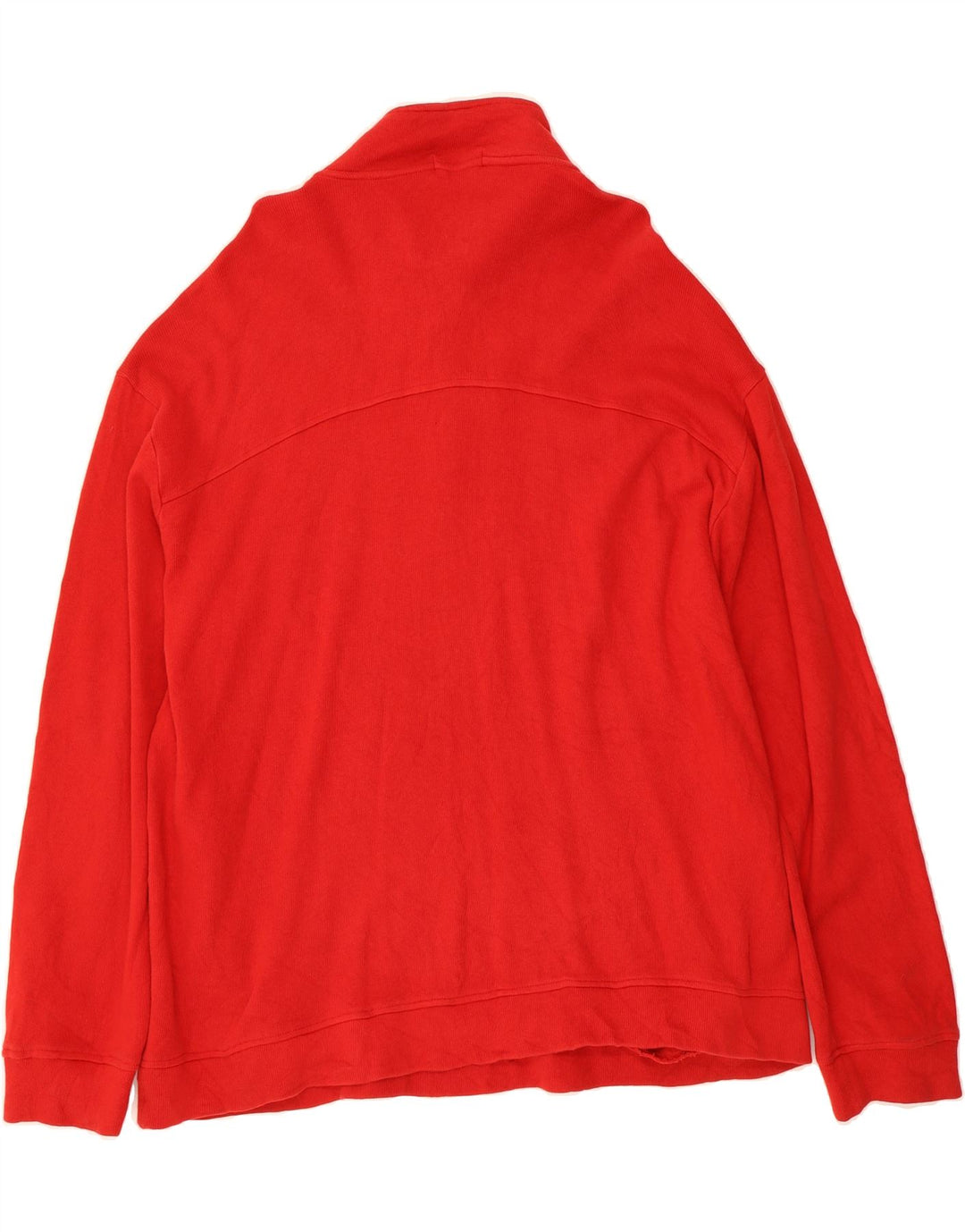 NAUTICA Mens Zip Neck Sweatshirt Jumper 2XL Red Cotton Vintage Nautica and Second-Hand Nautica from Messina Hembry 