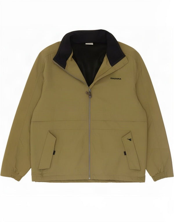 Jaqueta de chuva masculina Diadora UK 38 médio cáqui poliamida