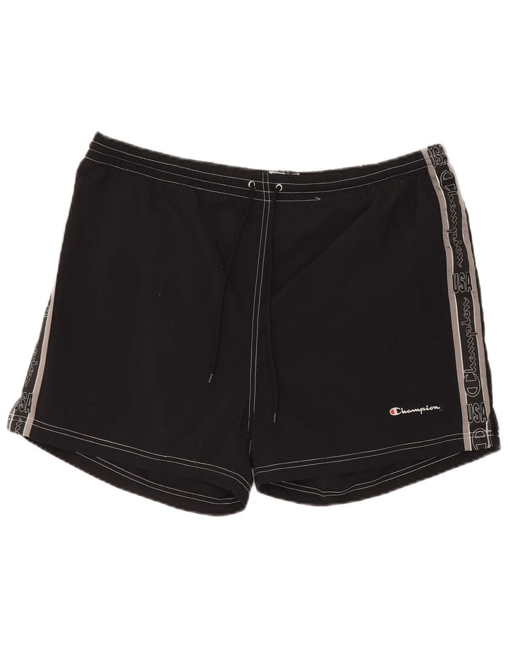 Shorts esportivos gráficos masculinos Champion 2XL preto poliamida