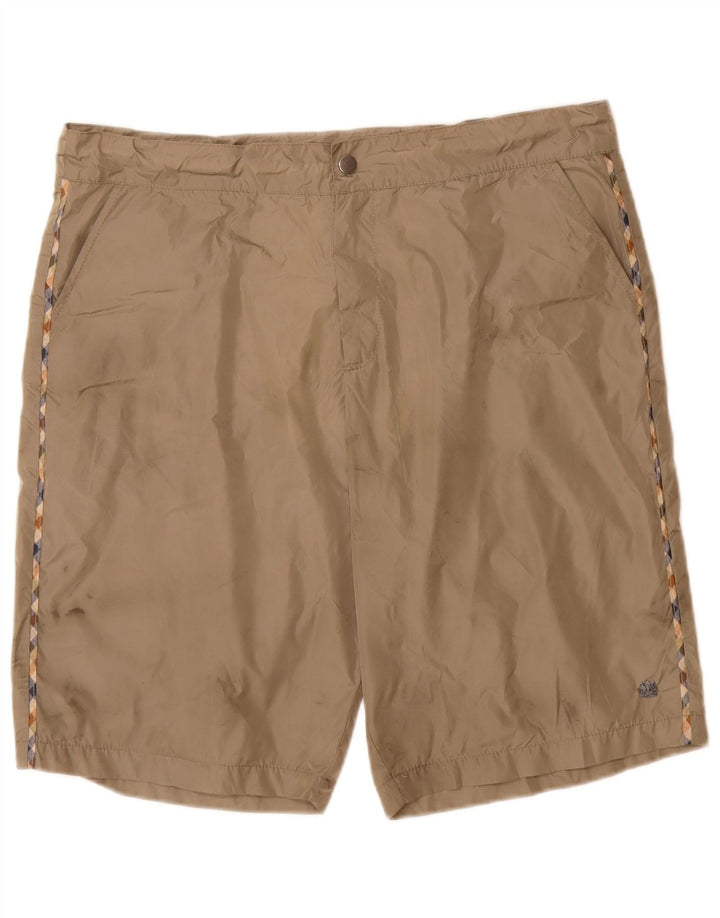 Aquascutum Mens Chino Shorts IT 50 Grande W36 Cinza Poliamida