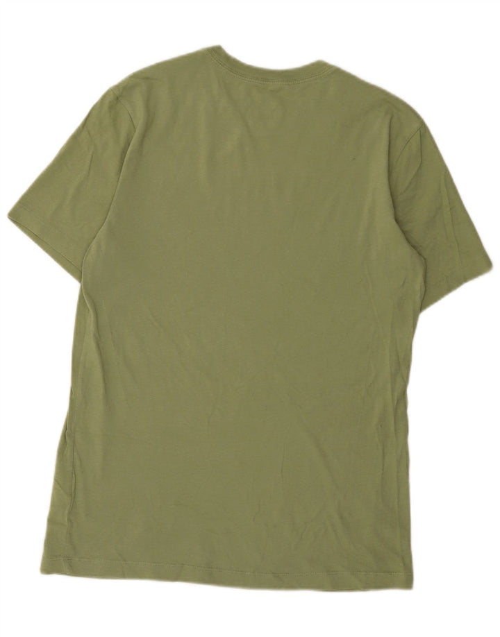 Camiseta Nike masculina gráfica Top pequeno algodão cáqui
