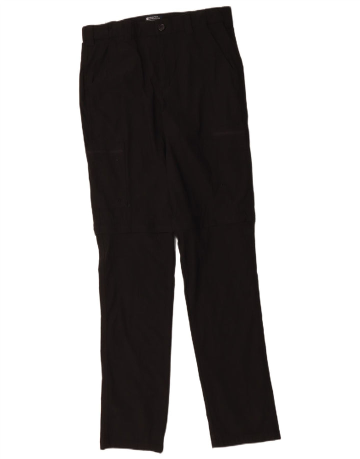 Calça cargo reta masculina Mountain Warehouse W30 L33 nylon preto