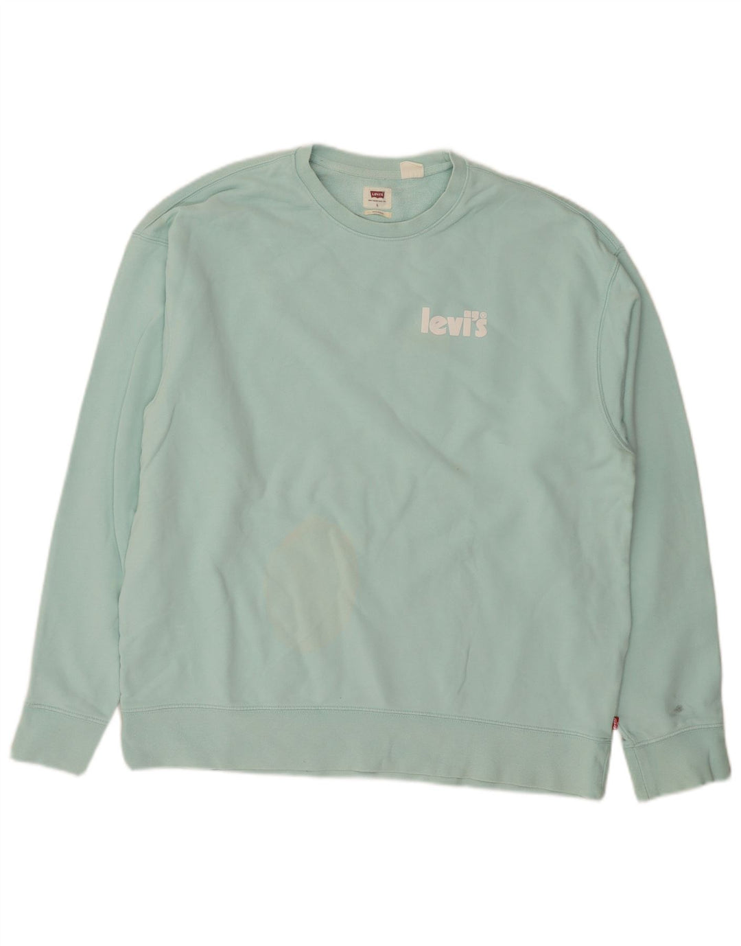 Moletom masculino Levi's Jumper grande algodão turquesa