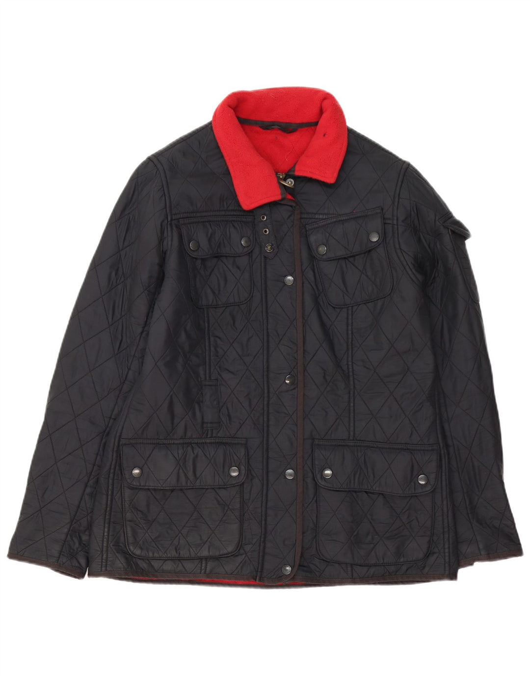 Jaqueta acolchoada feminina Barbour UK 14 grande preta