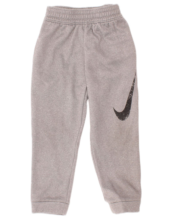 Calça de treino Nike Boys Dri Fit Graphic Joggers 2-3 anos cinza manchado