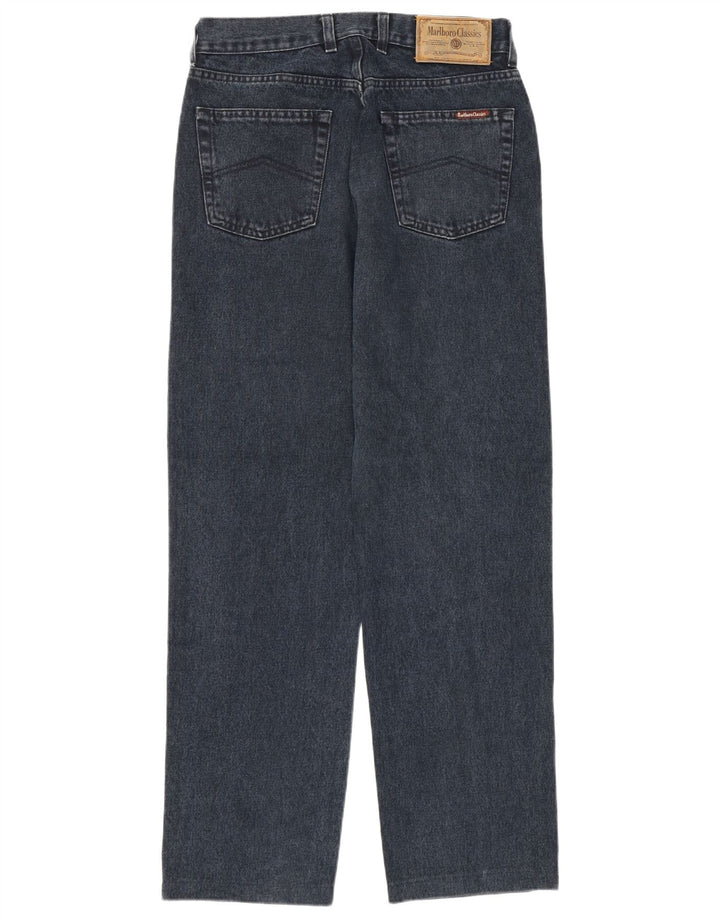 Marlboro Classics Mens Straight Jeans W31 L30 Azul Marinho Algodão
