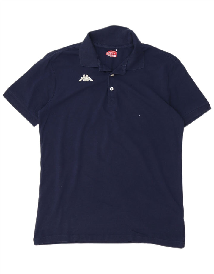 Camisa polo masculina KAPPA grande algodão azul marinho