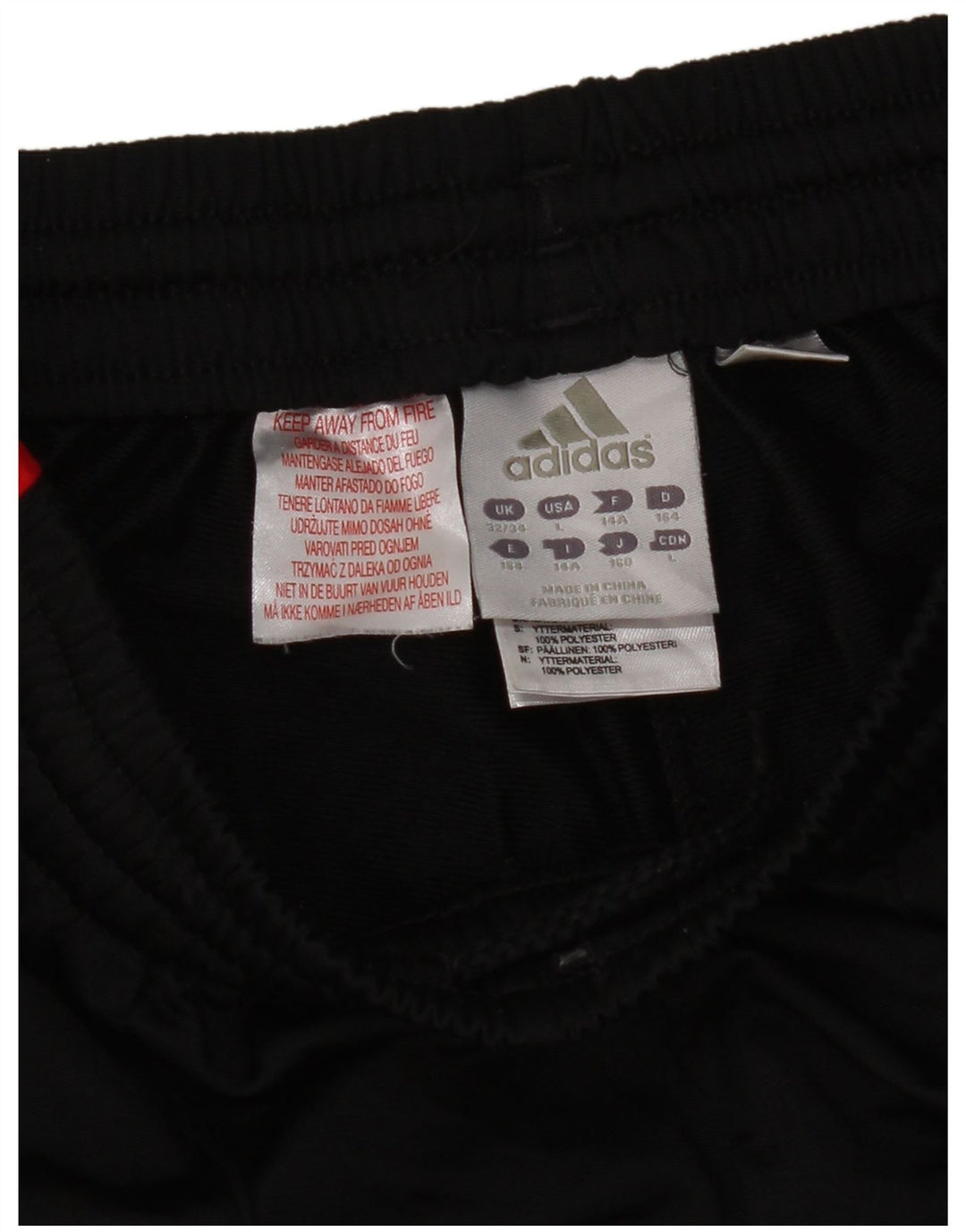 Adidas meninos calças de treino joggers 13-14 anos preto poliéster