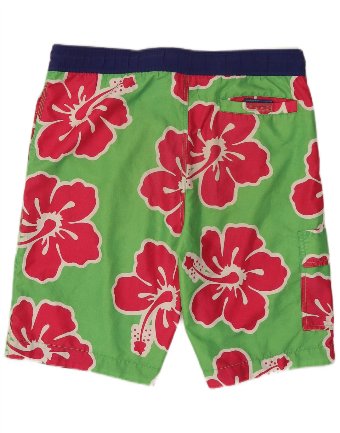 Shorts de natação masculino TOMMY HILFIGER pequeno poliéster floral verde