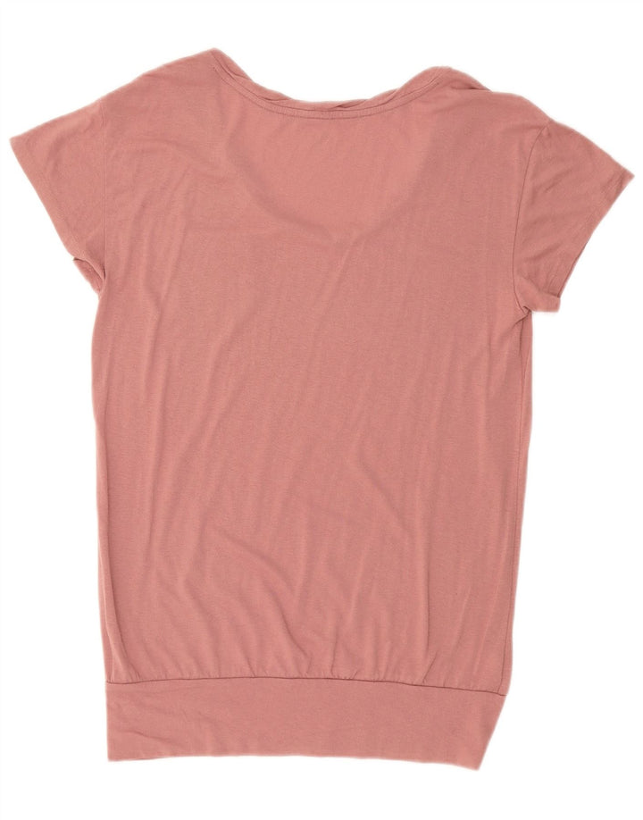 Camiseta feminina LOFT UK 10 pequena rayon rosa