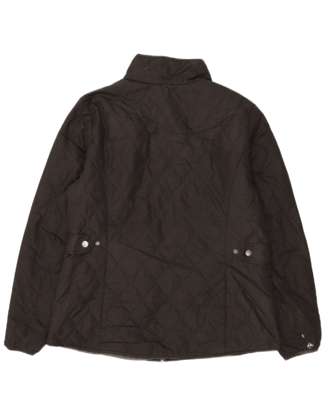 Jaqueta acolchoada feminina Eddie Bauer UK 16 grande poliéster preto