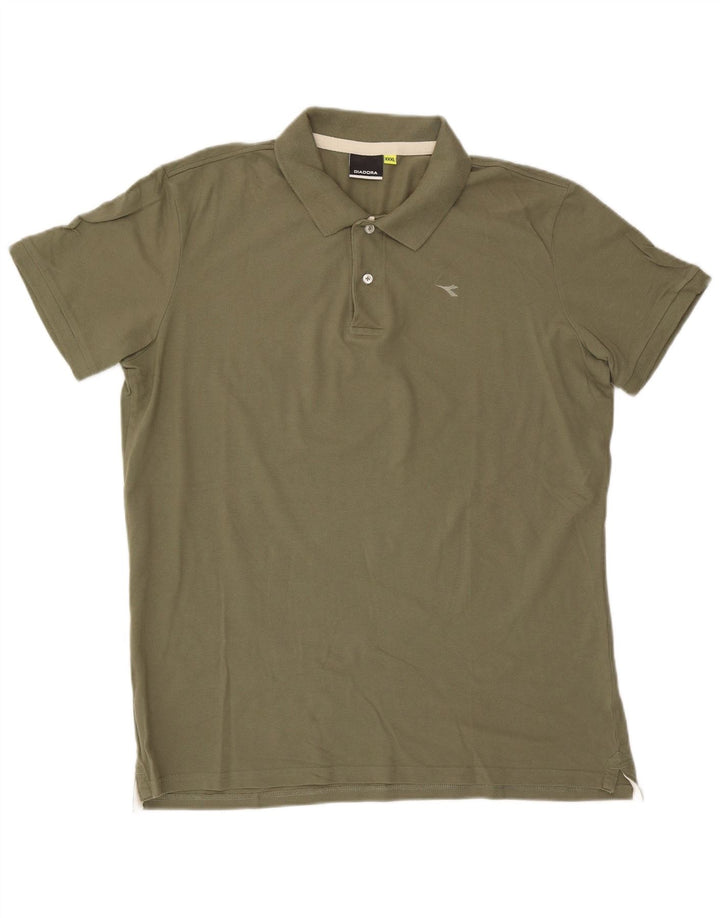 Camisa polo masculina Diadora 3XL cáqui