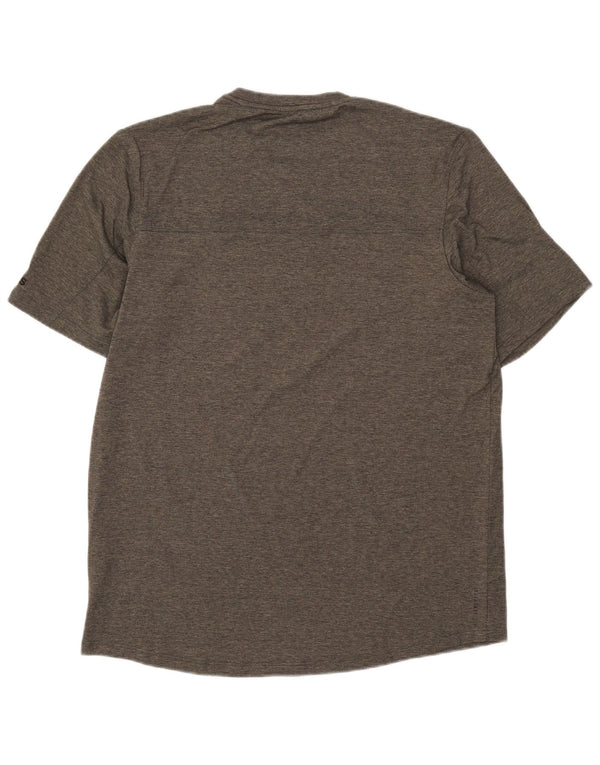 Adidas Mens Aeroready Camiseta Top Grande Cinza Poliéster