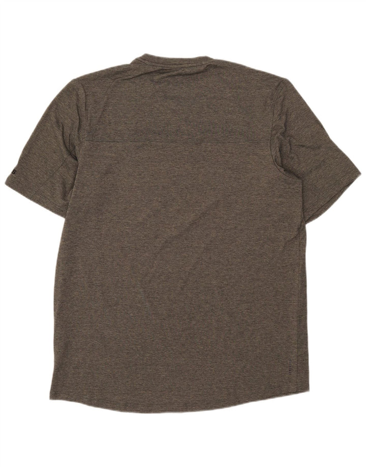 Adidas Mens Aeroready Camiseta Top Grande Cinza Poliéster