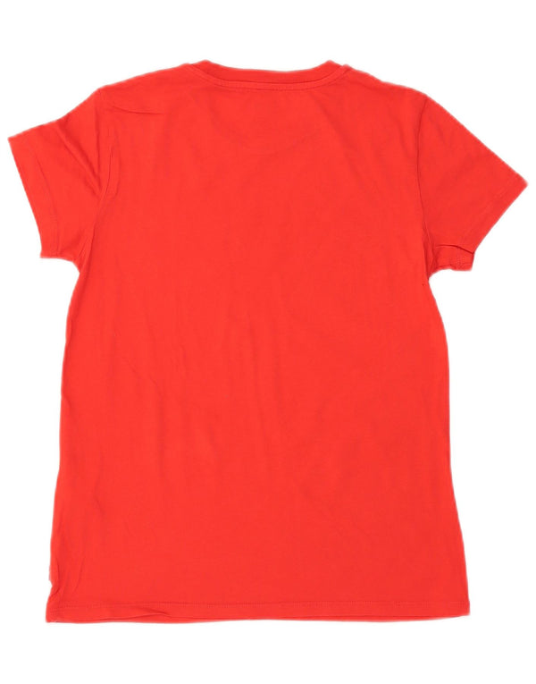 LEVI'S Womens Graphic T-Shirt Top UK 6 XS Red Cotton