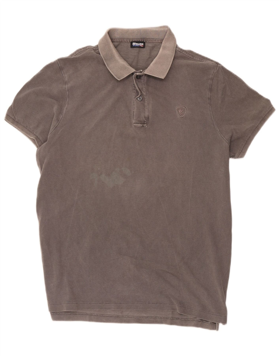 Camisa polo masculina Blauer Regular Fit 2XL algodão cinza