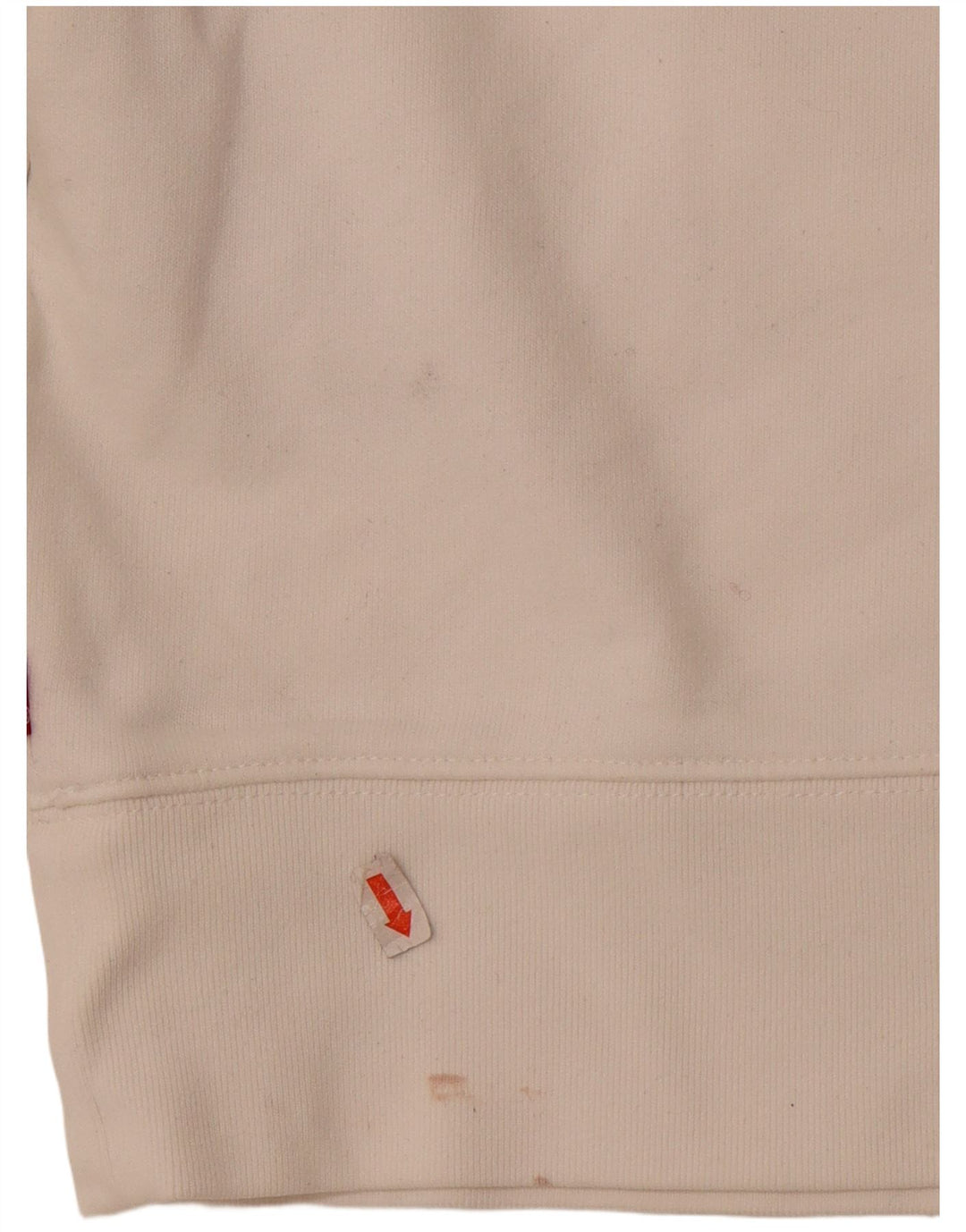 Suéter feminino com capuz gráfico oversized LEVI'S Reino Unido 6 XS algodão branco