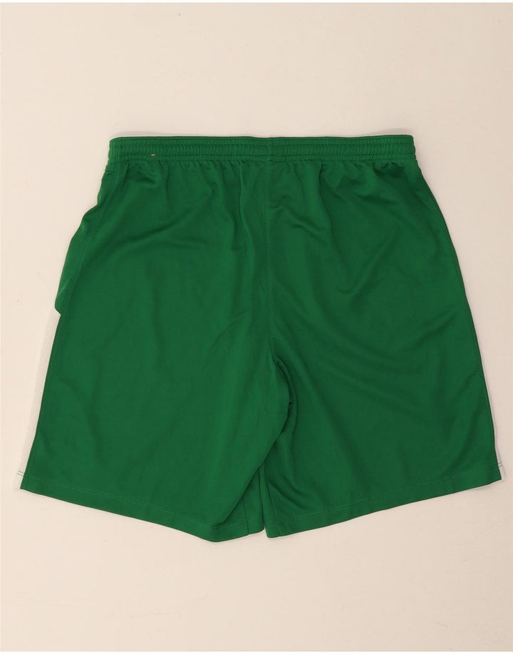 Shorts esportivos masculinos Nike Dri Fit Slim médio verde colorblock poliéster