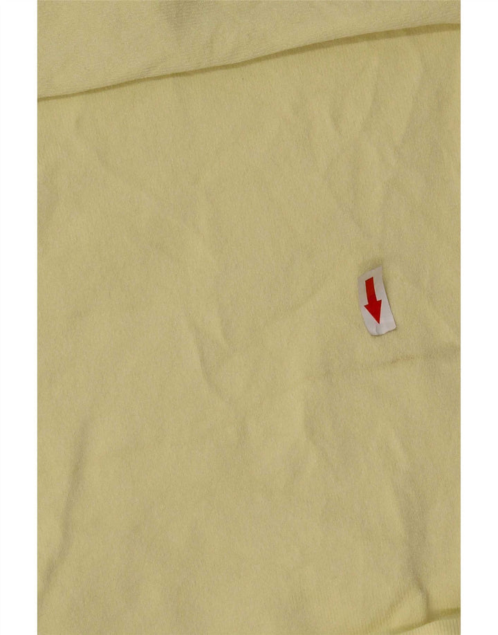 Zara Womens Off Ombro Top UK 16 Grande Viscose Amarela