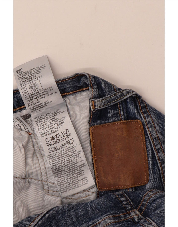 Calça jeans reta masculina Levi's W32 L32 azul algodão